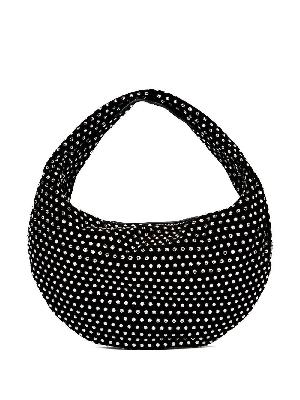 KHAITE - Black Olivia Medium Crystal-Embellished Shoulder Bag
