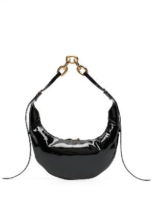 KHAITE - Black Alessia Patent Shoulder Bag