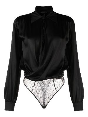 Kiki De Montparnasse - Black Crossover Bodysuit