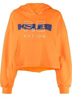 Ksubi - X P.E Nation Orange Logo Cotton Hoodie