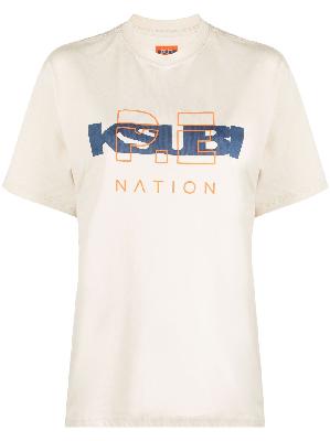 Ksubi - X P.E Nation Neutral Logo CottonT-Shirt