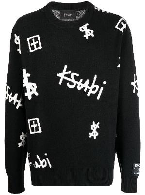 Ksubi - Black Logo Print Sweater