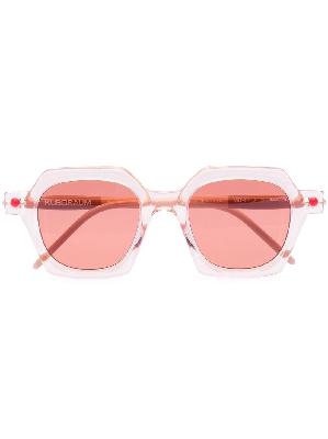 Kuboraum - Pink P10 Oversized Sunglasses
