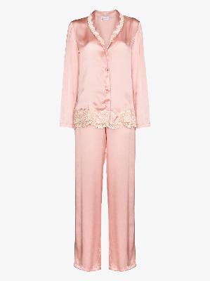 La Perla - Maison Lace Trim Silk Pyjamas