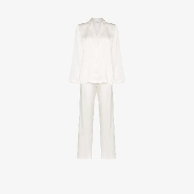 La Perla - White Silk Pyjama Set