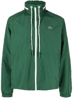 Lacoste - Green Logo Print Zipped Jacket