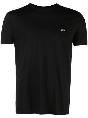 Lacoste - Black Logo Patch Crewneck T-Shirt
