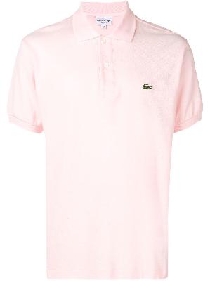 Lacoste - Pink Logo Embroidered Cotton Polo Shirt