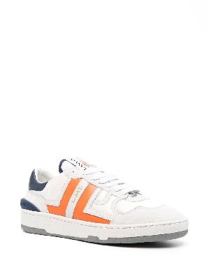 Lanvin - White Clay Low-Top Leather Sneakers