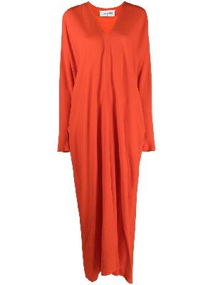 Lanvin - Red Draped Kaftan Dress