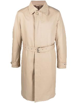 Lanvin - Neutral Belted Cotton Trench Coat