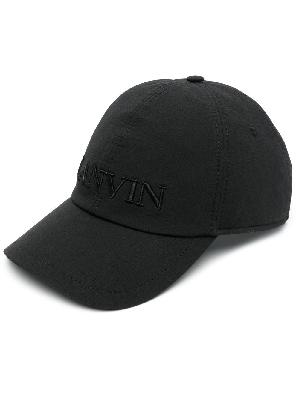 Lanvin - Black Logo Embroidered Cap