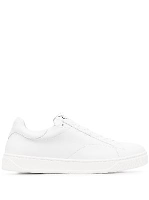 Lanvin - White DDB0 Leather Low Top Sneakers