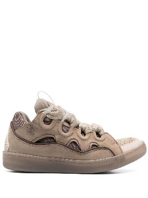 Lanvin - Neutral Curb Low-Top Sneakers
