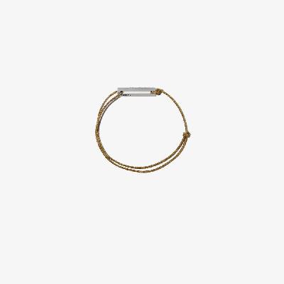 Le Gramme - Sterling Silver Le 1.7g Perforated Cord Bracelet