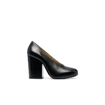 Lemaire - Black Heeled Leather Pumps