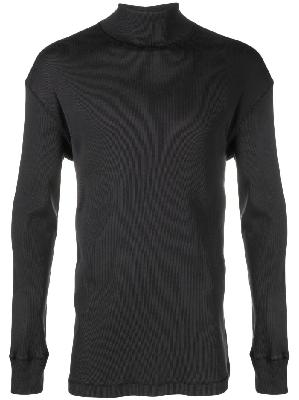 Lemaire - Black Roll-Neck Cotton Sweater