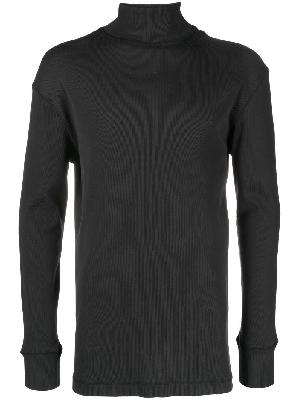 Lemaire - Black Ribbed Turtleneck Sweater