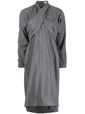 Lemaire - Grey Wrap Midi Dress