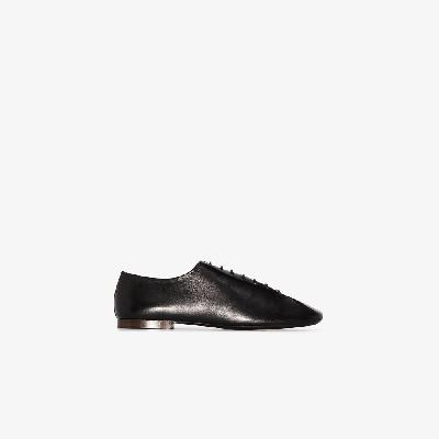 Lemaire - Black Leather Lace-Up Derby Shoes