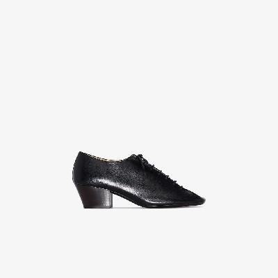 Lemaire - Black 50 Square Toe Derby Shoes