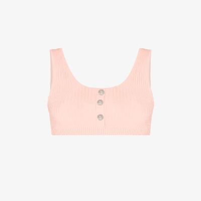 Live The Process - Pink Saros Ribbed Knit Bralette