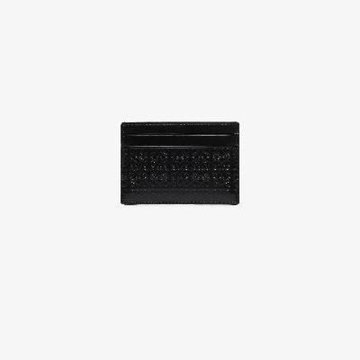 LOEWE - Black Repeat Anagram Leather Card Holder