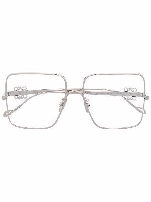 LOEWE - Silver-Tone Oversized Square Optical Glasses