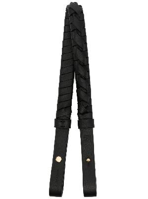 LOEWE - Black Braided Leather Bag Strap