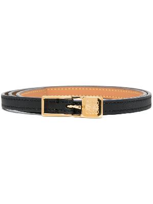 LOEWE - Black Anagram Engraved Leather Belt