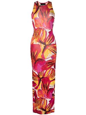 Louisa Ballou - Pink Sea Breeze Printed Maxi Dress