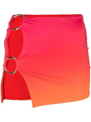 Louisa Ballou - Pink Double Ring Mini Skirt