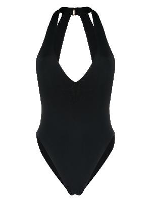 Louisa Ballou - Black High Sea Cut-Out Swimsuit