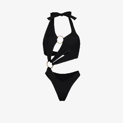 Louisa Ballou - Sex Wax Halterneck Cutout Swimsuit