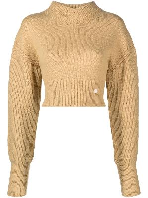 Low Classic - Neutral Back Point Cropped Sweater