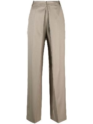 Low Classic - Neutral Deep Tuck Tailored Trousers