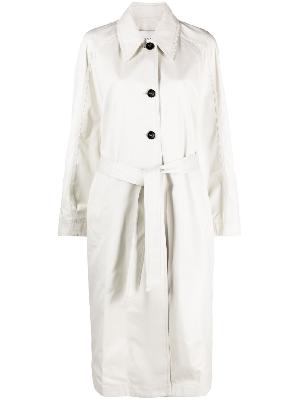 Low Classic - White Ventille Cotton Trench Coat