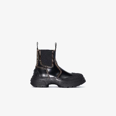 Maison Margiela - Black Leather Ankle Boots