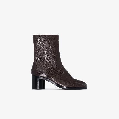 Maison Margiela - Brown Tabi 60 Leather Ankle Boots