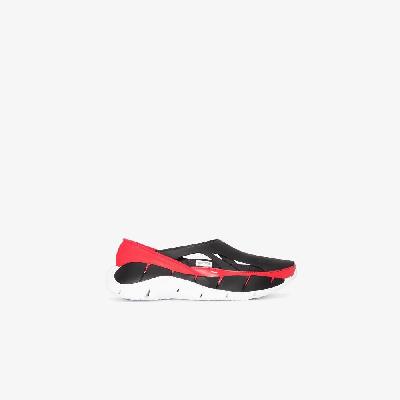 Maison Margiela - X Reebok Black And Red Croafer Slip-On Rubber Sneakers
