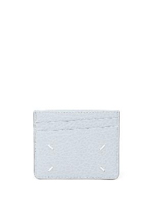 Maison Margiela - Blue Four-Stitch Leather Card Holder