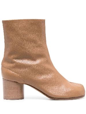 Maison Margiela - Brown Tabi 60 Leather Ankle Boots