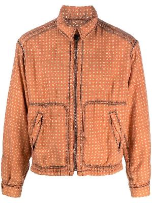 Maison Margiela - Orange Zip-Up Jacket