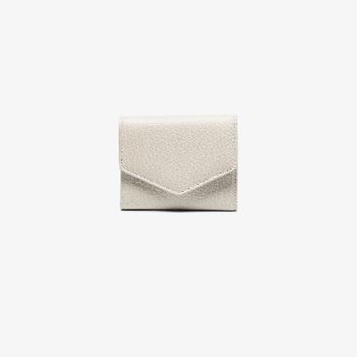 Maison Margiela - White Grained Leather Wallet