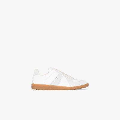 Maison Margiela - White And Grey Replica Leather Sneakers