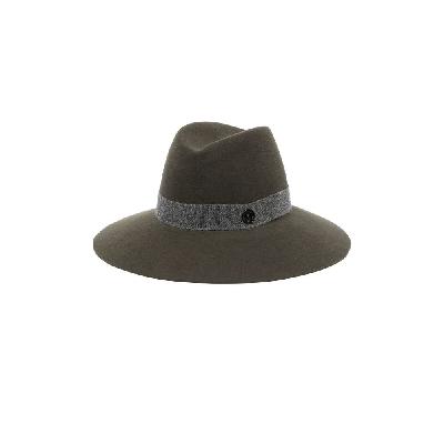 Maison Michel - Green Kate Fedora Hat