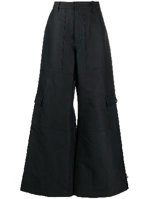 Marc Jacobs - Black Wide-Leg Cargo Trousers