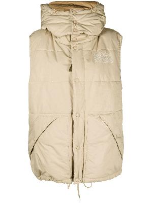 Marc Jacobs - Neutral Quilted Hooded Gilet