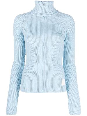 Marc Jacobs - Blue Ribbed Wool Sweater