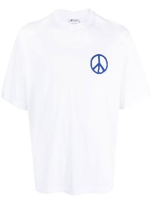 Marcelo Burlon County Of Milan - White County Peace Logo T-Shirt